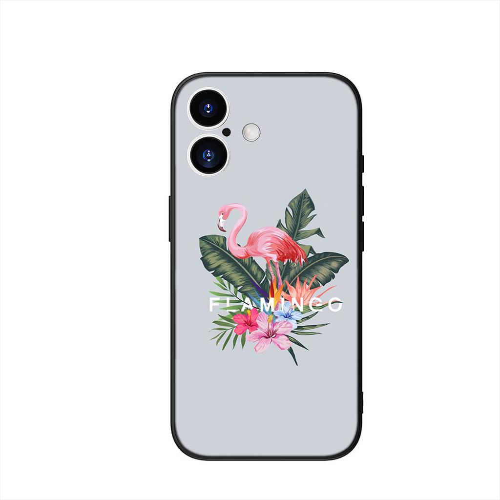 Flamingo Phone Cover Case for Apple iPhone 16 15 14 Plus 13 12 Mini 17 Pro Max + 16E Air 16+ ProMax Casing