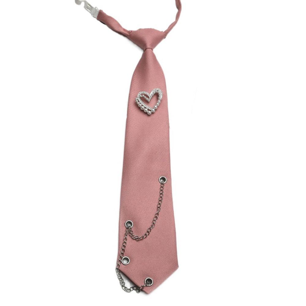 Black Long Necktie Korean Style Shirt Tie Temperament Love Heart Tie  Performance