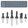 Andux складная магнитная шахматная доска набор шахматы и шашки 2512 2-в-1 CXYXQ-02 (M)