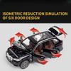 New 1:32 Scale  BMW X5 Alloy Car Model Die-cast Toy Light Sound SUV 6 Doors Openable Miniature Vehicle Children's Collection Gift Pickup Ornaments