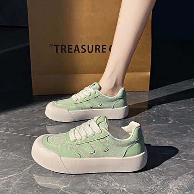 CRLAYDK 2024 Новые модные женские туфли для скейтбординга на платформе, симпатичные кроссовки на шнуровке для женщин, повседневные теннисные туфли с низким вырезом для ходьбы