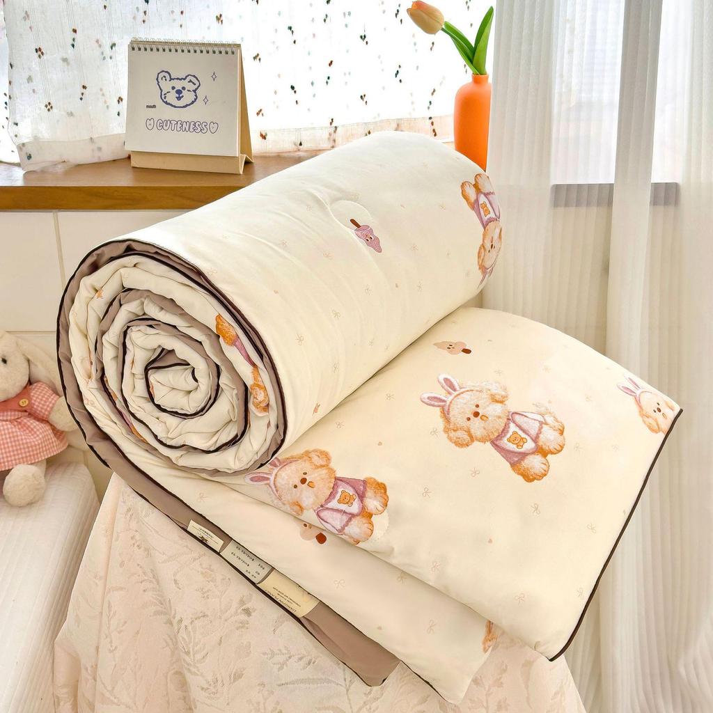 Охлаждающее летнее одеяло класса А для младенцев из стираного хлопка и соевого волокна