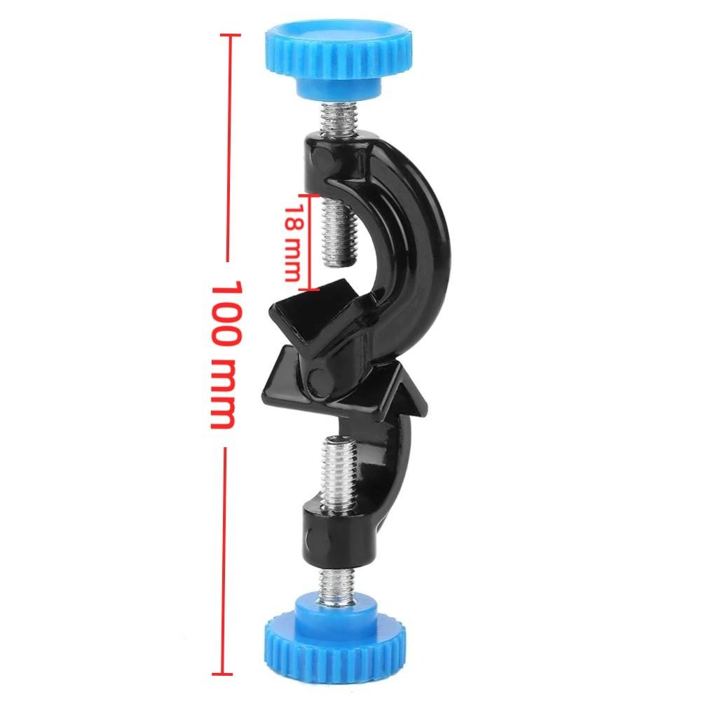 5 Pack Aluminum Alloy Lab Stand Clamp Holder 21mm Rod Diameter 18mm Rod Diameter Right Angle Clamp Holder Right Angle Design