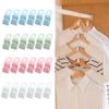 50pcs Mini Clothes Hangers Wardrobe Connector Hooks Space Saving Hanger Extenders Clips for Closet Organizer Connector Hangers