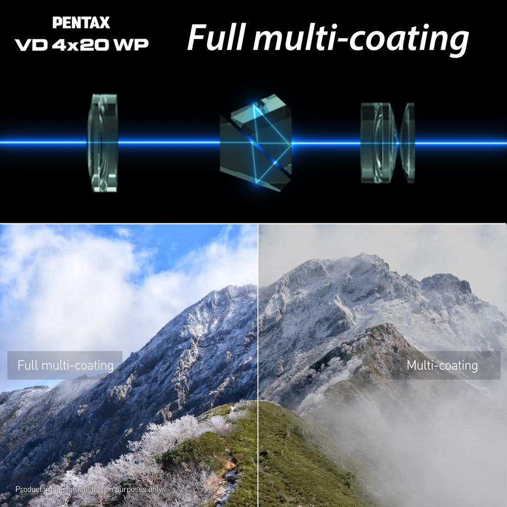 PENTAX VD 4x20 WP The First Separate 3 In 1 Binoculars That Allow You To Share Your Excitement Also Be Used As a Monocular or 16x Clear and High