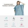 Bathrobe Microfiber Surf Poncho Towel Hooded Thick Beach Robe Soft Extra Large Changing Poncho Beach