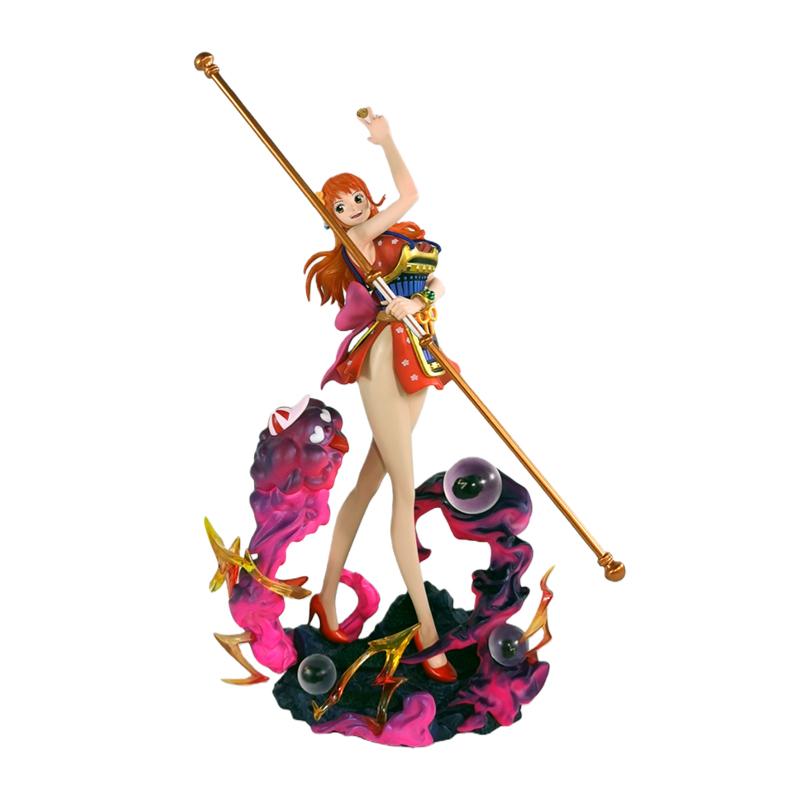 Фигурка Нами из аниме One Piece 31 см GK Ручная работа Тема Призрачного острова Настольный Модель Украшение Периферийная игрушка Подарок для фанатов аниме