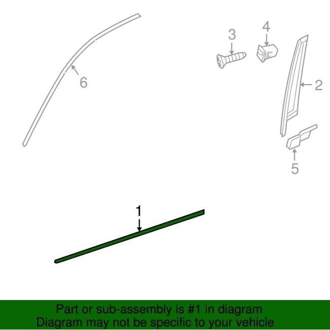 Door Trim Strip for W204 (2047200580, 2047200680)