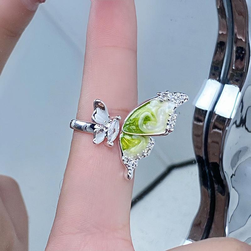 [Медовое Золотое Кольцо] Средневековая Эмаль Масло Маргаритки Цветок Простое Открывающееся Кольцо Нишевое Изысканное Высококлассное Женское