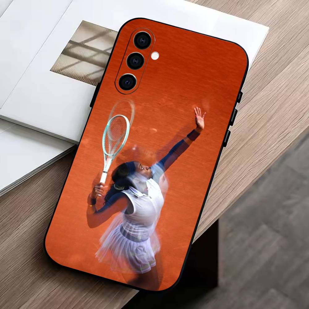 C-Coco Gauff Phone Case For Samsung Galaxy A73,A72,A71,A70,A53,A52,A51,Soft Silicone Black Cover