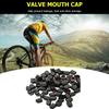 Пластиковый черный клапан для автомобильной шины, 200/50 шт. колпачков с уплотнительным кольцом в форме купола, пылезащитный клапан для автомобилей, велосипедов, мотоциклов