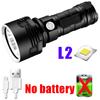 L2 P70 Powerful LED Flashlight USB Rechargeable Tactical Torch 26650 Battery Waterproof Camping Lantern Outdoor Emergency Lamp