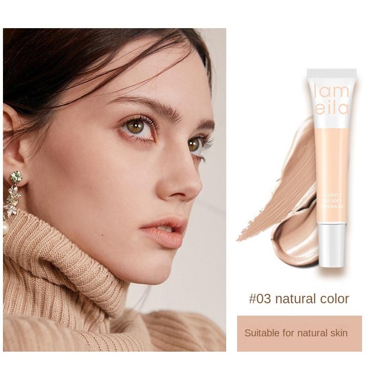 Concealer Natural Brightening Invisible Pores Hydrating Light Cream Skin Waterproof Concealer Foundation Oil Control Lasting Set Women's Makeup