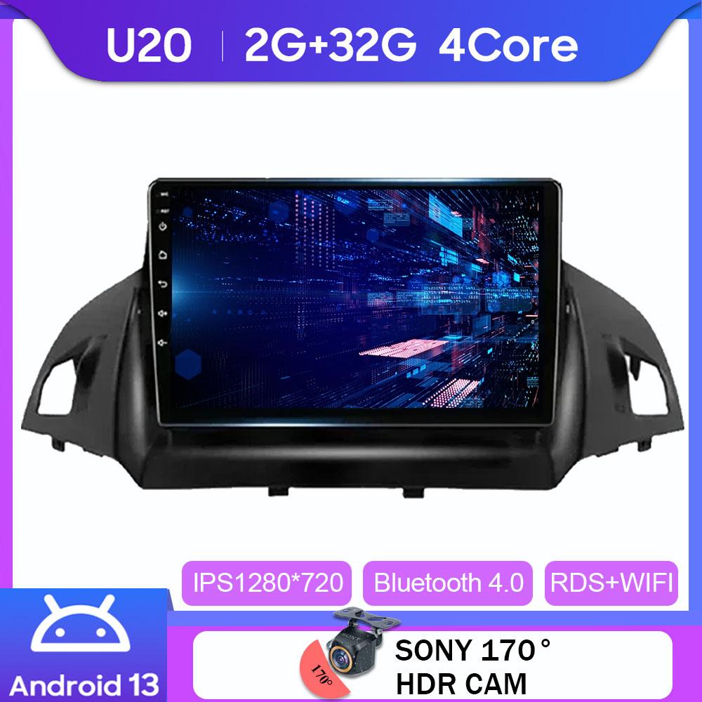 Для Ford C-MAX Kuga 2 Escape 3 2012 - 2019 Видеоплеер Carplay Авторадио Мультимедиа Android Auto 4G WIFI Автомобильное Радио Нет 2din DVD