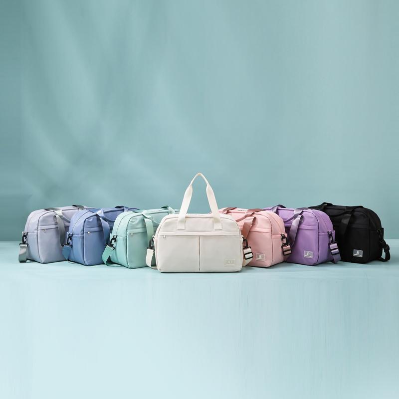 Gym Bag Dry and Wet Separate Large Capacity Sleeve Trolley Case Handbag Short Distance Luggage Bag Storage Bag