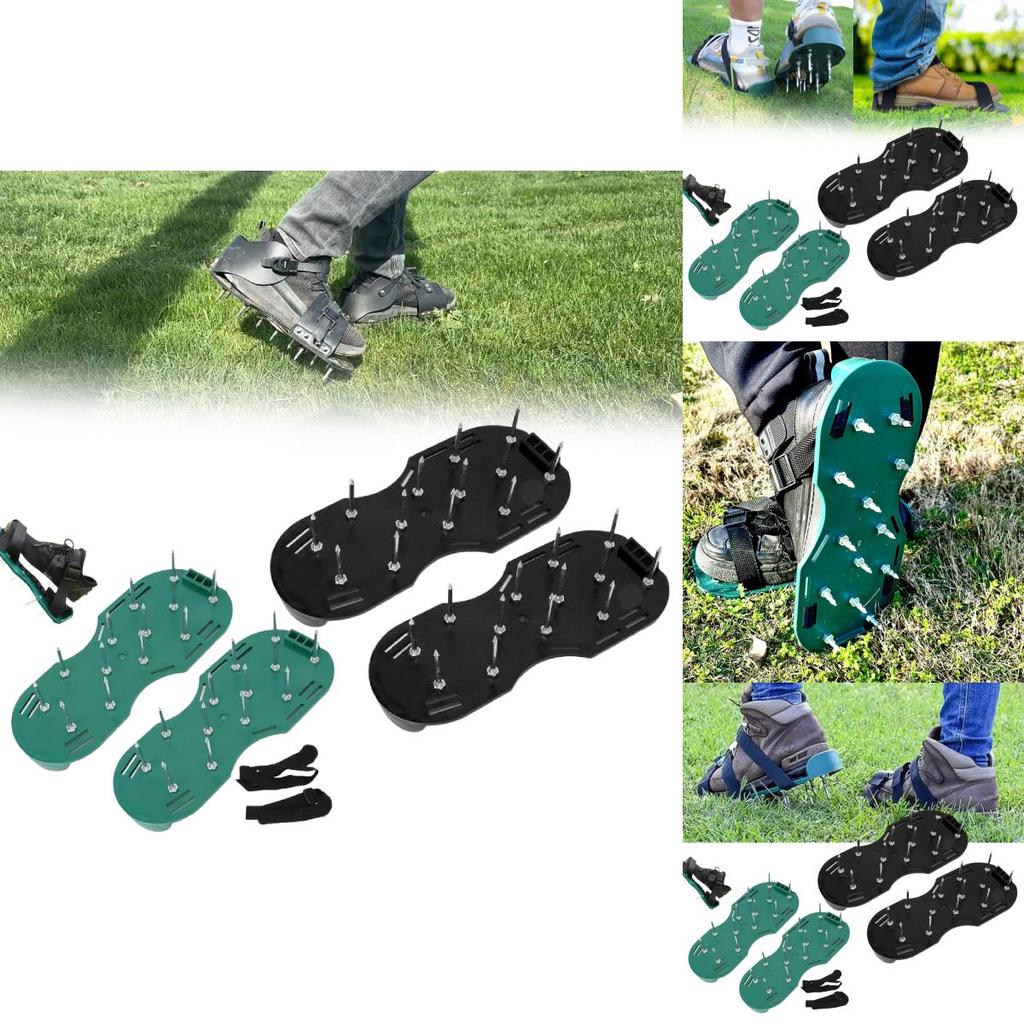 Ecofriendly Garden Planting Shoes With Plastic Material For Lawn Aeration And Gardening