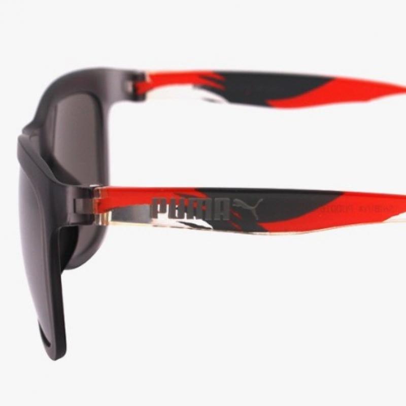 Puma Pu0016sa 006 Square Horn Rimmed Mirror Asian Fit Lightweight Sunglasses