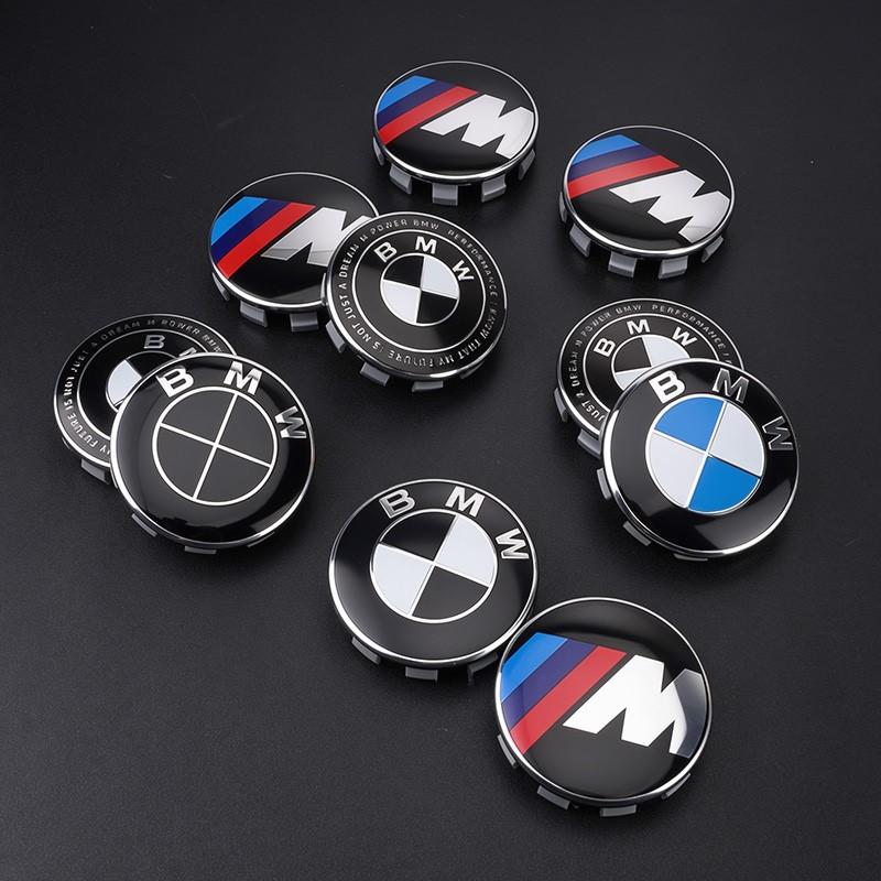 DECW8 4Pcs 56mm 60mm ABS Aluminum Wheel Center Hub Cap Badge For BMW E46 X3 G30 G01 F40 G05 G22 G06 Auto Exterior Tuning Accessories