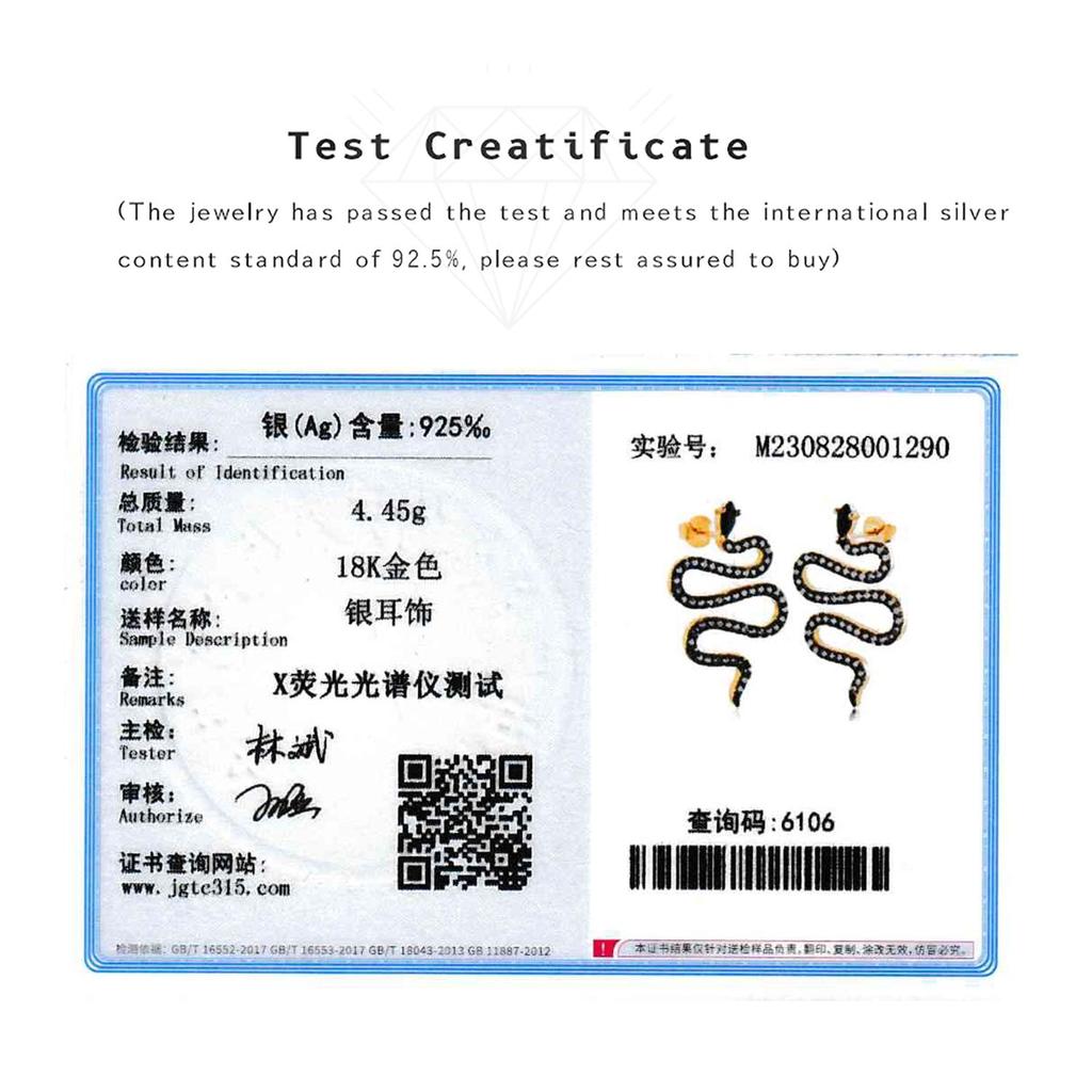 ANDYWEN 100% Стерлингового Серебра 925 пробы, Золото, Сплит-покрытие, Длинные серьги-капли с фианитами в виде змеи, серьги-подвески в стиле рок-панк, вечерние украшения для девочек, 2023