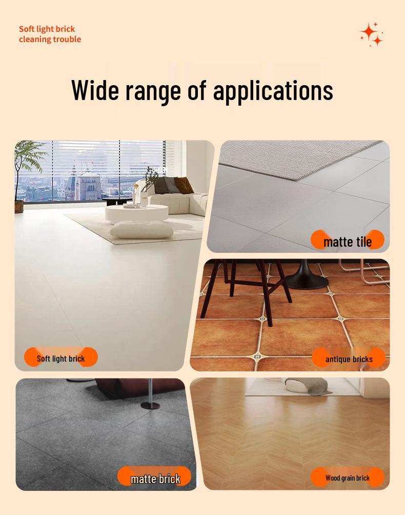 Мягкое средство для чистки плитки: Сильное средство для удаления пятен для полировки матовой и матовой плитки, удаляет черные следы, большой контейнер, очиститель воска.