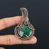 Malachite Pendant, 999 Copper Wire Wrapped Pendant Jewelry. Gift For Women Handmade Pendant Gemstone Jewelry