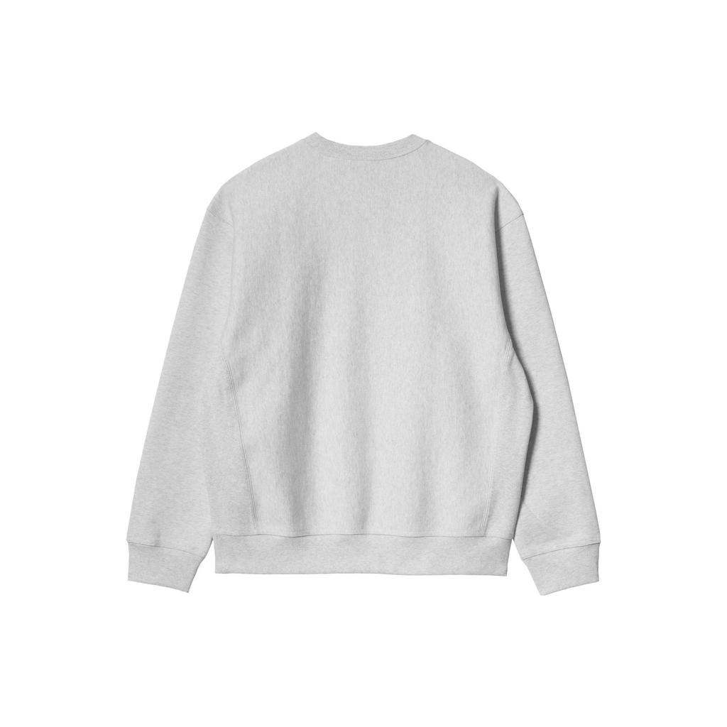 Carhartt WIP Свитшот American Script Пепельный Хизер Мужской Уличная одежда I025475-482-XX