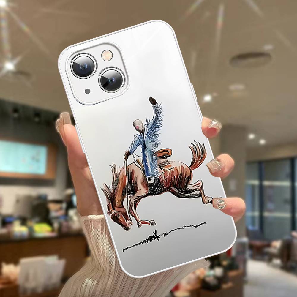 B-Bad Bunny Арт Для IPhone 14 13 12 Mini 11 Pro XS Max X XR 14 Plus Закаленное Стекло Чехол