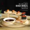 Japanese Style Stepped Barbecue Tableware Sashimi Sushi Plates Artistic Dishes Creative Hot Pot Tableware Wooden