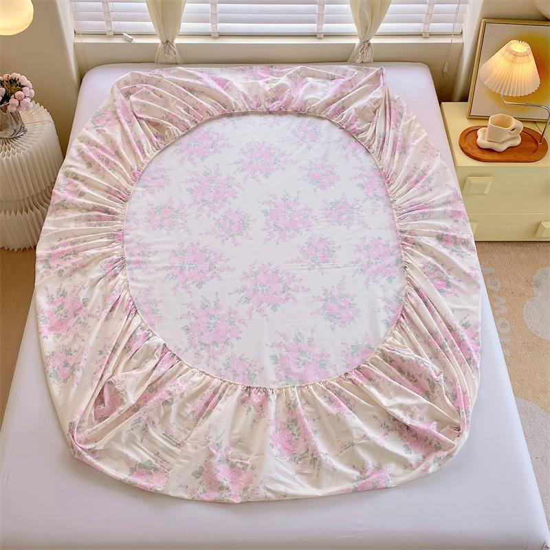 100% хлопок простыня на резинке в цветочном стиле покрывало для кровати приятное для кожи простыня 90/100/120/150/180 см постельное белье Sabanas (Нет наволочки)