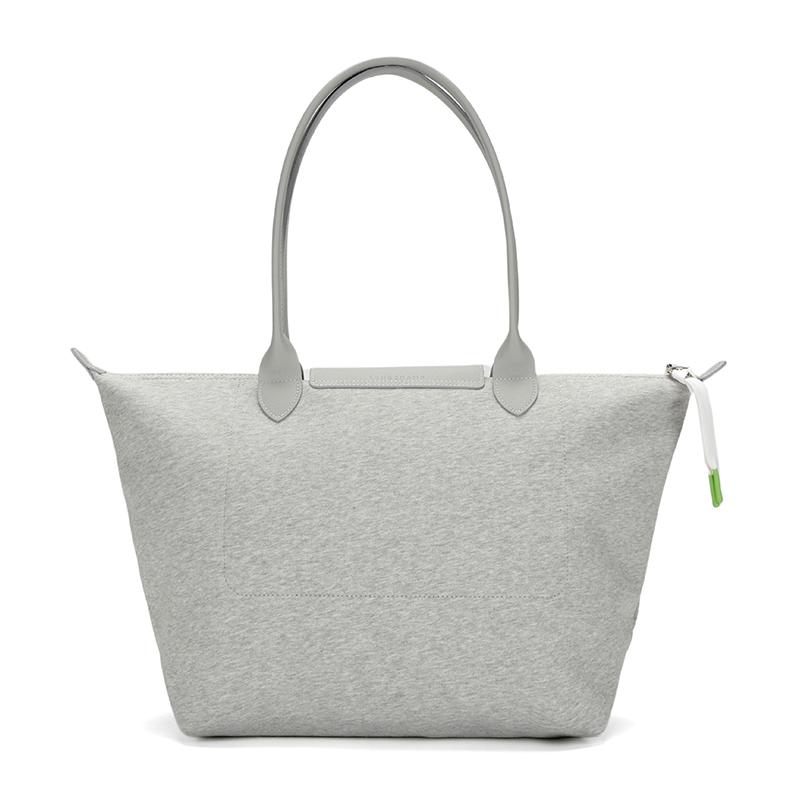 Longchamp Le Pliage Fashion Casual Logo Cotton Tote Bag Women tote Gray 1899HEA112