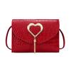 Fashion Mini Ladies One Shoulder Messenger Bag PU Lipstick Mobile Phone Small Square Bag MIT