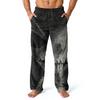 Мужские домашние брюки с принтом по всей поверхности, пижамные брюки для сна, длинные брюки, пижамные брюки