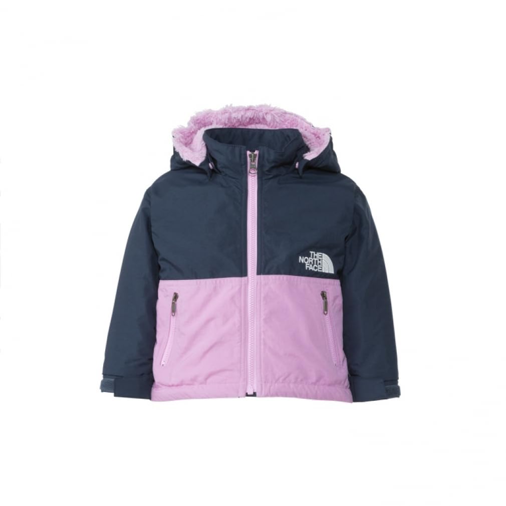 The North Face Baby Compact Nomad Urban Size 80 Jacket, Unisex, Windproof, Water-Repellent, Lightweight, Navy/Orchid Pink,