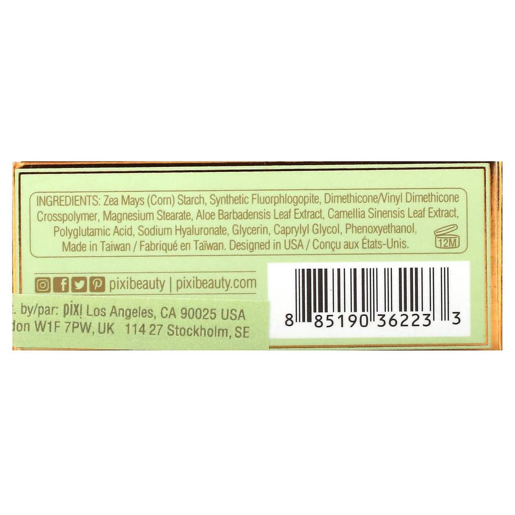 Pixi Beauty, H2O Skin Veil, увлажняющая рассыпчатая пудра, 0451 Прозрачный, 5 г (0,2 унции)