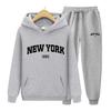 Tracksuit 2 Pieces Set 199X New York Print Sweatshirt Hoodies Sweatshirt+Pants Suit Hoodie Sportswear Jogging Men's Sets