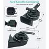 Car Horn Kit For Ford Chevrolet Tesla Jeep Ram GMC,12V Loud Waterproof Auto Horn, High Low Dual Tone 126Decibel, Replacement For Ford (1 Connector)