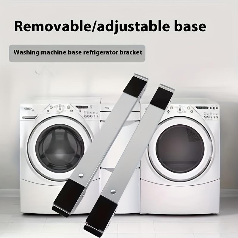 2pcs Washing Machine Pad High Base Shelf Refrigerator Cabinet Movable Shelf Tripod Roller Bracket Universal