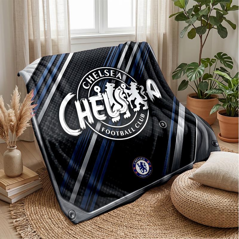 Chelsea FC Theme blanket Soft Flannel Blanket Plush Throw Blanket Cozy Sofa Bed Blanket for Home Decor