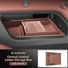For Land Rover Defender 2025 2026 Central Control Storage Box Double Layer Waterproof Anti-Slip Car Organizer with Privacy Cover