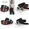 Womens Pu Leather Belt With Alloy Buckle For Casual Office Wear