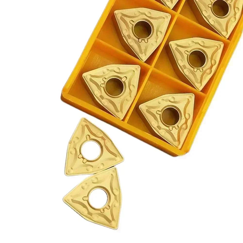 Набор из 10 штук, WNMG080408-MA, WNMG432, Сменные пластины для CNC из твердого сплава, Пластины для токарной обработки, Инструменты для токарного станка WNMG, Аксессуары для инструмента с пластинами для токарной обработки