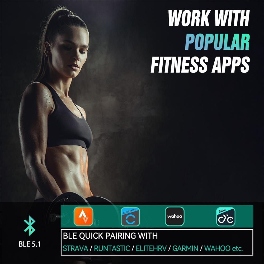 CYCPLUS датчик сердечного ритма наручный ремень Bluetooth ANT+ фитнес-монитор для Garmin Wahoo GPS велосипедный компьютер
