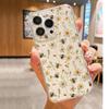 Прозрачный чехол 'Пчела и Цветок' от падений для iPhone 14/15/16/17 Pro Max