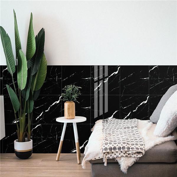 4PCS Of Set Modern Waterproof Wall Stickers Self Adhesive Tiles Sticker Floor Stickers Marble Bathroom Livingroom Bedroom PVC Home Decor
