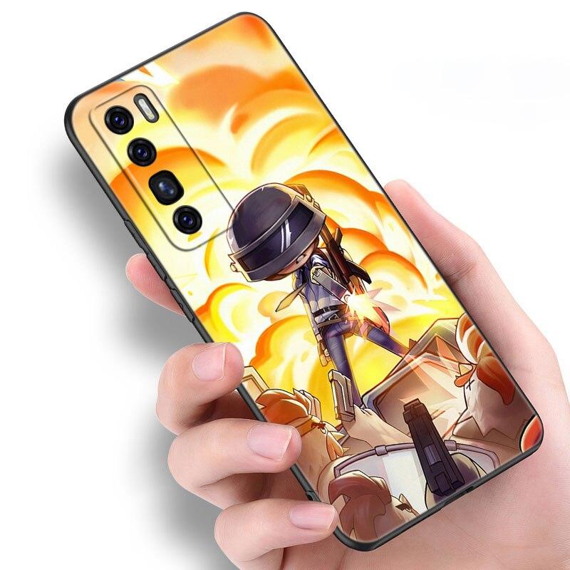 Чехол для игры Pubg для Huawei NOVA 8 9 Pro 8i 7i 7SE Y60 5T Mate 40 30 20 10 Lite Honor 50 30 Premium Pro Plus 30S, черный мягкий чехол