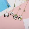 Reading Book mark for Pages Student Cute Paper Clip Metal Bookmark Panda Pendant Panda Bookmark