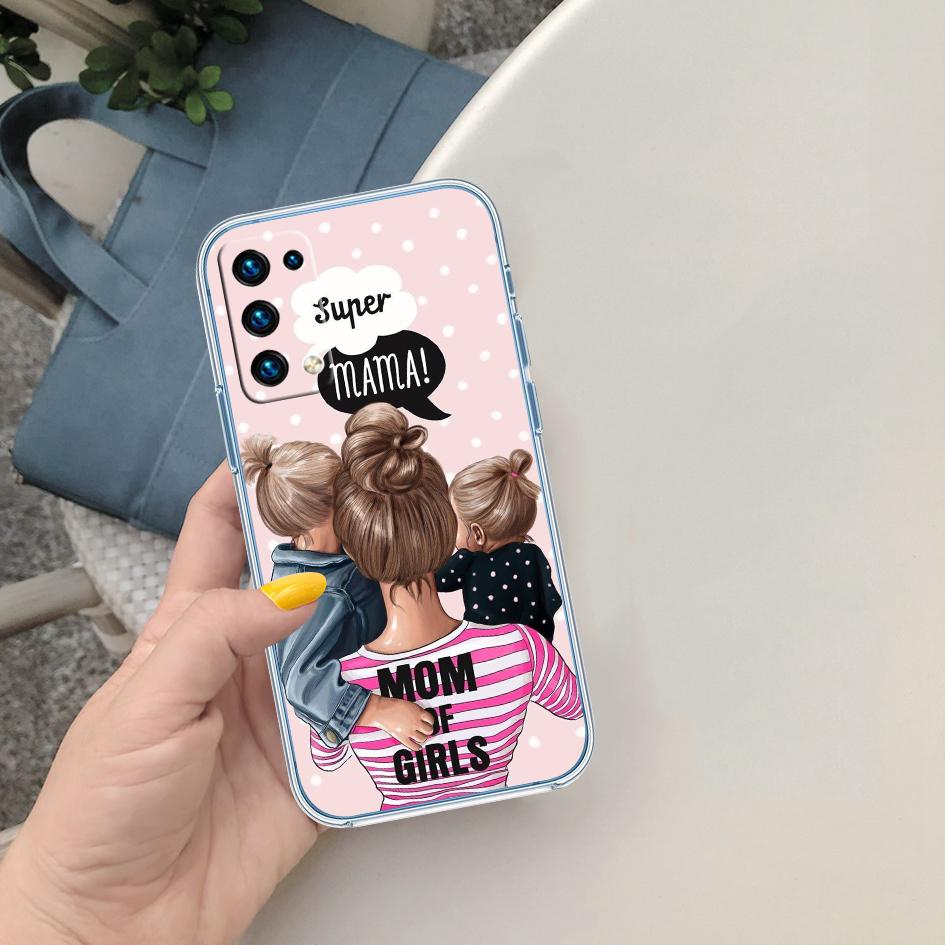 PP61 Supr Baby Мама Девочка Прозрачный Мягкий Чехол для Телефона для Samsung Galaxy A04 A04S A14 A23 A34 A54 M23 M33 M52 M53