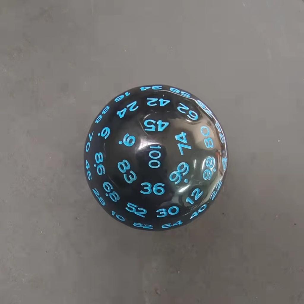 100 Sides Polyhedral Dice D100 Acrylic Dices for Table Board Role Playing Game Bar Pub Club Party