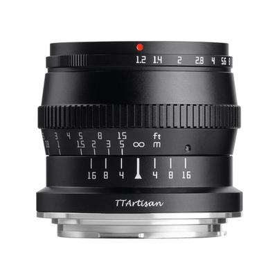 Объектив TTArtisan 50mm с креплением RF для Canon RF Ручной Беззеркальный Большой для Ночного Пейзажа и Портрета Meisho Optical F1.2 APS-C (2-летняя гарантия производителя