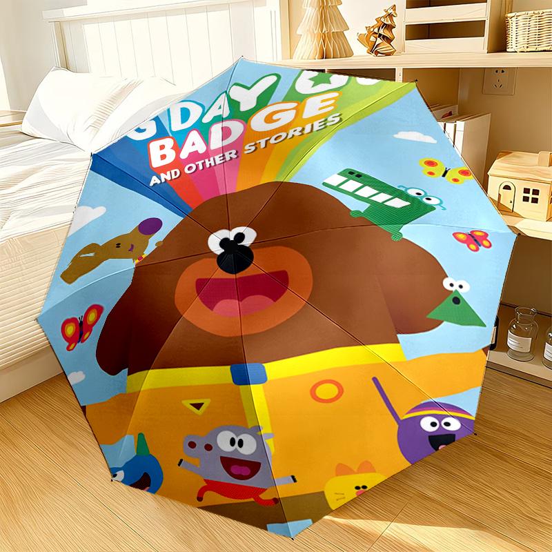 Cute Du-ggee Adventure Umbrella 8-Frame for Travel, camping, Casual Lightweight Portable Umbrella, Essential for every family Holidays Gift
